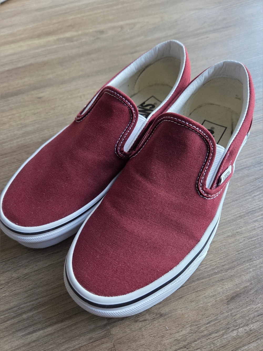 Vans Old Skool Maroon Slip-On Sneakers, Women's Size 6.5, Men's Size 5 - Picture 4 of 12